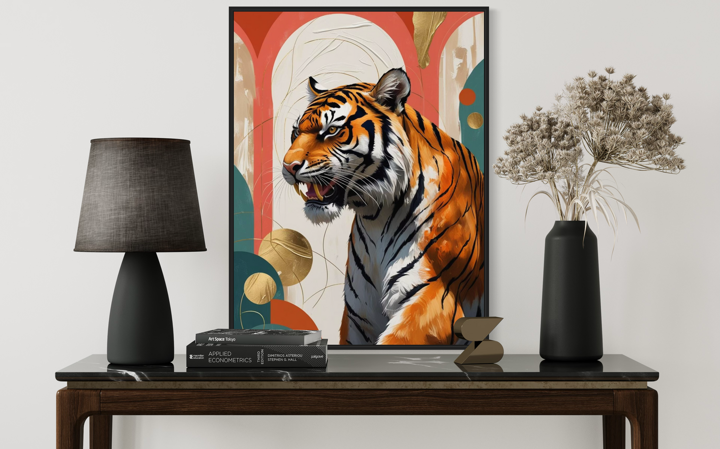 Majestic Roar” – Modern Abstract Tiger Art Print